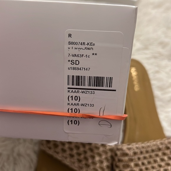 Kaanas Key Largo Sandal Tan Sand Braid Boho Slide Open Toe Shoe Resort Heel - Picture 4 of 6